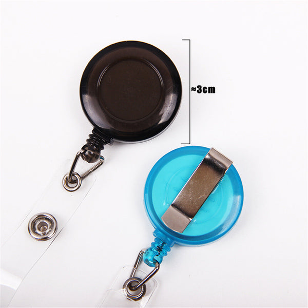 ❤️3PCS Retractable Badge Holder Reel Swipe Card Security ID Pull Key Tag Clip AU