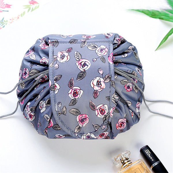 Lazy Drawstring Cosmetic Travel Magic Storage Make Up Bag Pouch Toiletry Case AU