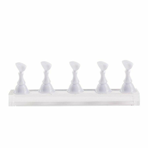Magnetic Nail Tip Display Stand Holder Practice Set Art Training Tool Finger AU