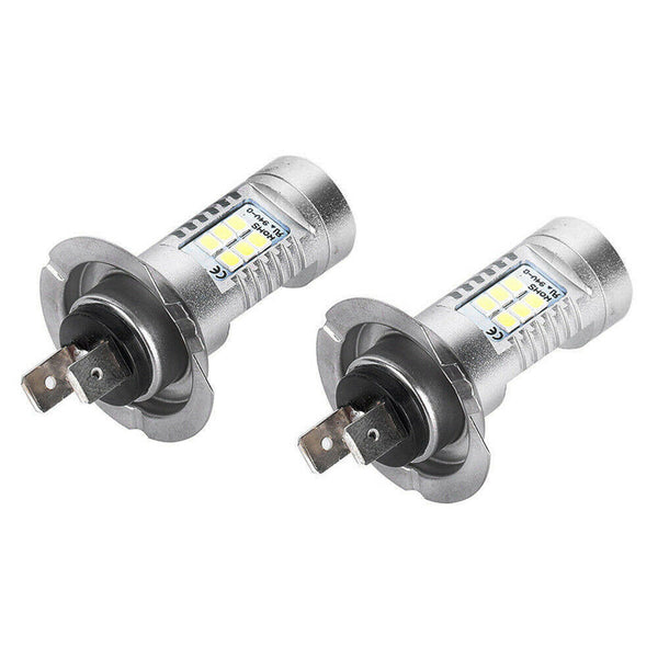 4PCS H7 LED 12V 21W Headlight Globes Xenon 6000k Car White Front Fog Light Bulbs