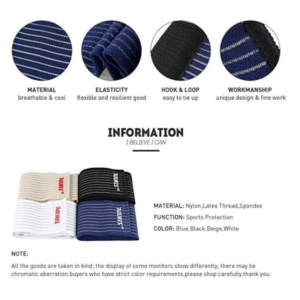 Sports Gym Bandage Wrap Compression Strap Wrist Knee Leg Ankle Elbow Band 180CM