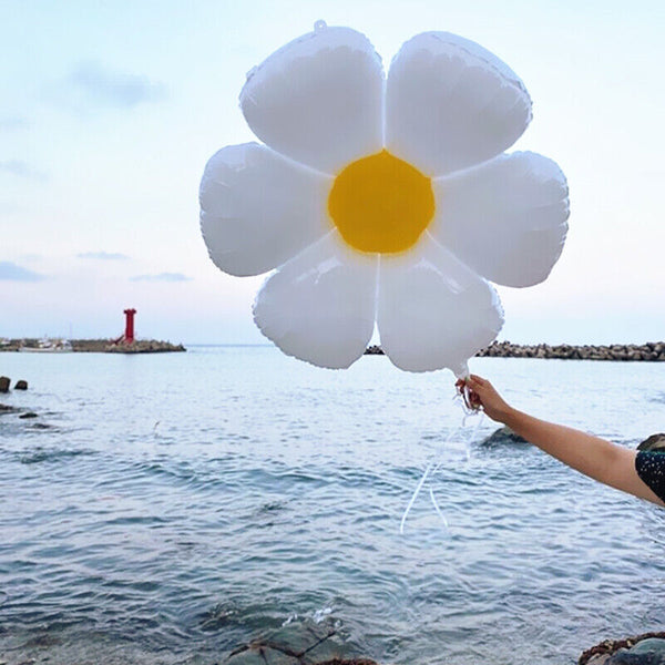 3/6/9x White Daisy Flower Balloons Birthday Wedding Party Garland Decor Balloons
