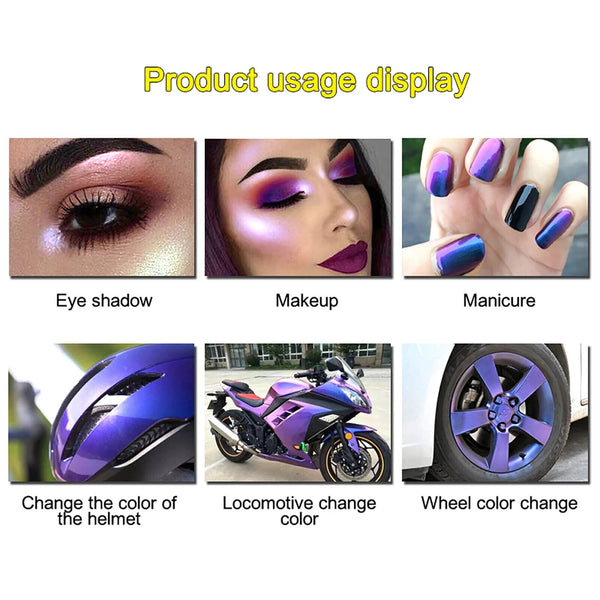 Chameleon Pearl Powder Pigment Color Shift Mica Powder Epoxy Resin Craft
