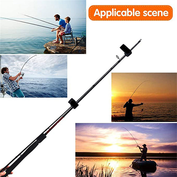 10-100X Fishing Rod Tie Strap Tackle Wrap Band Pole Holder Fastener Fishing Tool