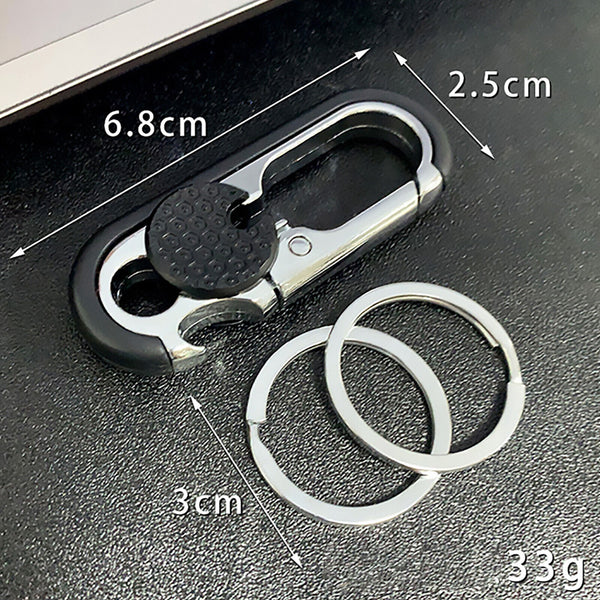 1X Outdoor Climbing Stainless Steel Buckle Carabiner Keychain Key Ring Clip Hook