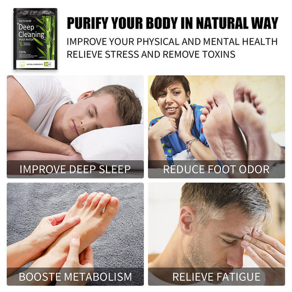 100 Pack Detox Foot Patches Pads Natural plant Toxin Removal 100 Sticky Adhesive - Lets Party