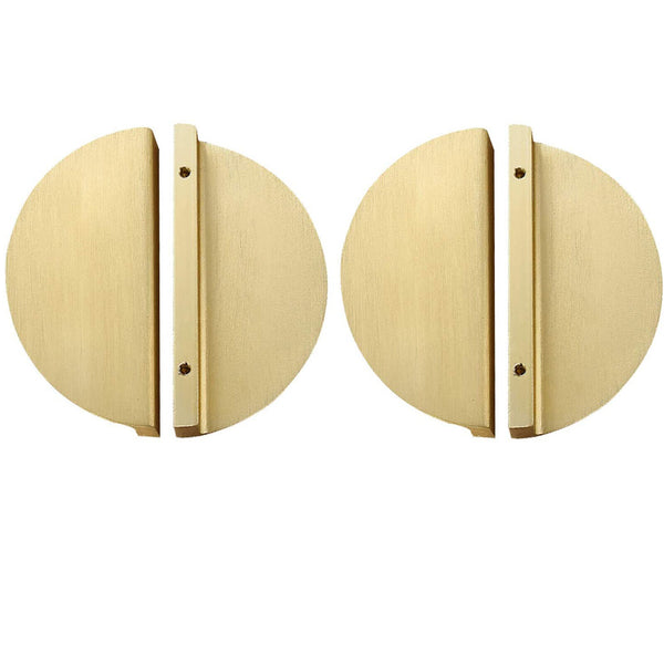 Half Moon Cabinet Pull Cupboard Door Handles Semi Circle Drawer Knob Decor