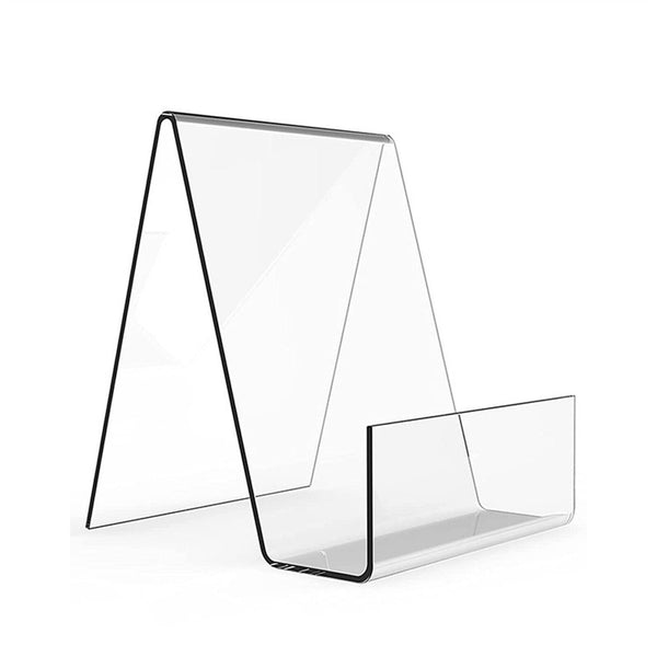 5xAcrylic Book Display Stand Photo Frame Brochure Artwork Retail Cookbook Holder