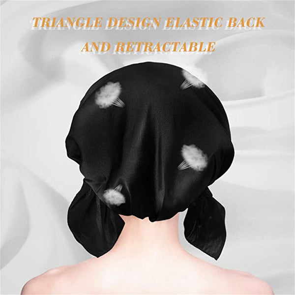 100% Pure Silk Night Cap Soft Sleeping Cap Hair Wrap Bonnet for Hair Care AU