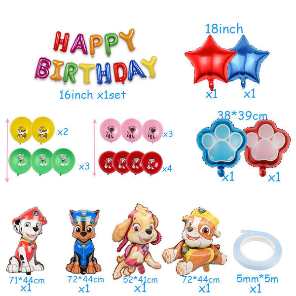 Paw Patrol Party Set Party Supplies Tableware Kids Children Birthday Decoration - Lets Party