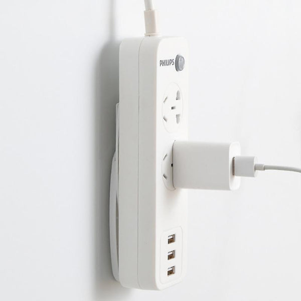 Magic Power Strip Plug Holder Seamless Punch-free Socket Sticker Wall Fixer