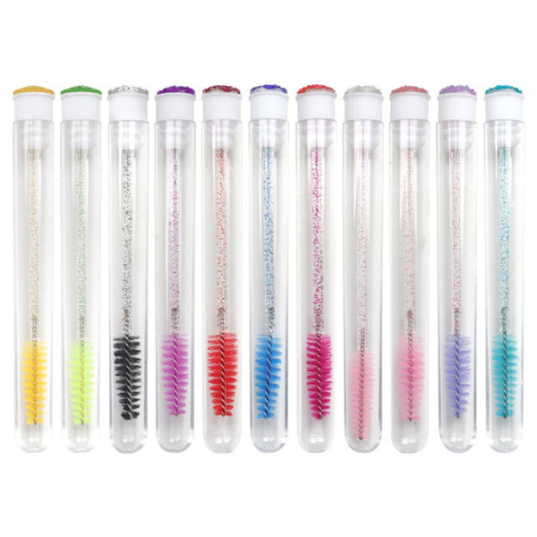 Glitter Disposable Eyelash Brush Applicator Extension Mascara Tube Wands/Plastic