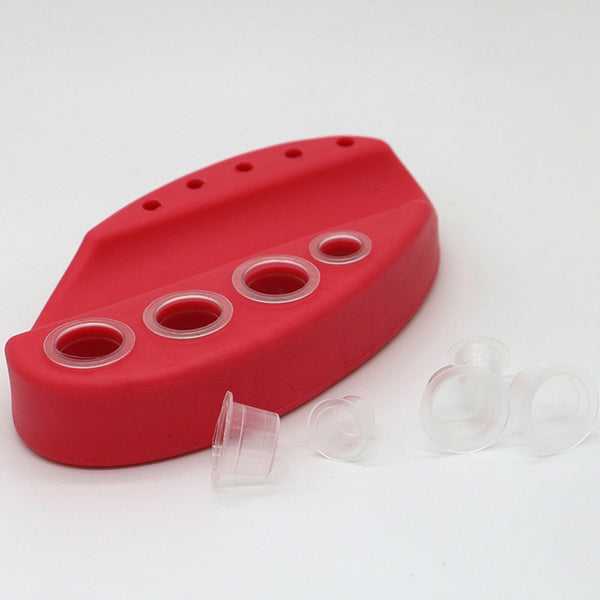 S/M Tattoo Supplies Plastic Ink Cups Pigment Caps Vari 9/12/mm