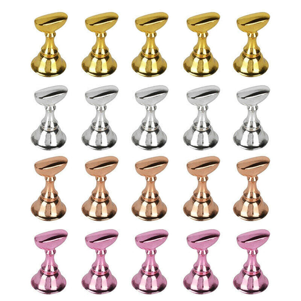 1 Set Acrylic Nail Art Practice Display Stand Magnetic Nail Art Tips Holders AU
