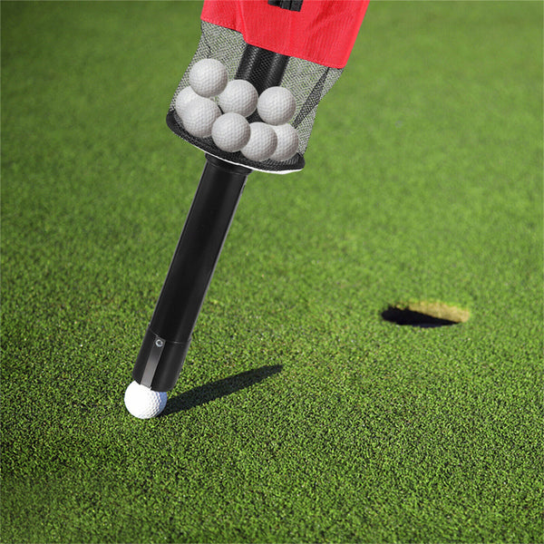 Golf Ball Bag Practice Golf Ball Bag Holder Pick Up Receiver Tube Shag Collector