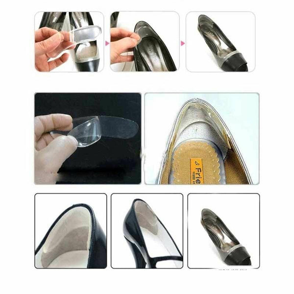 UP 50X Gel Silicone Heel Grip Back Liner Shoe Insole cushion Pads Foot Protector