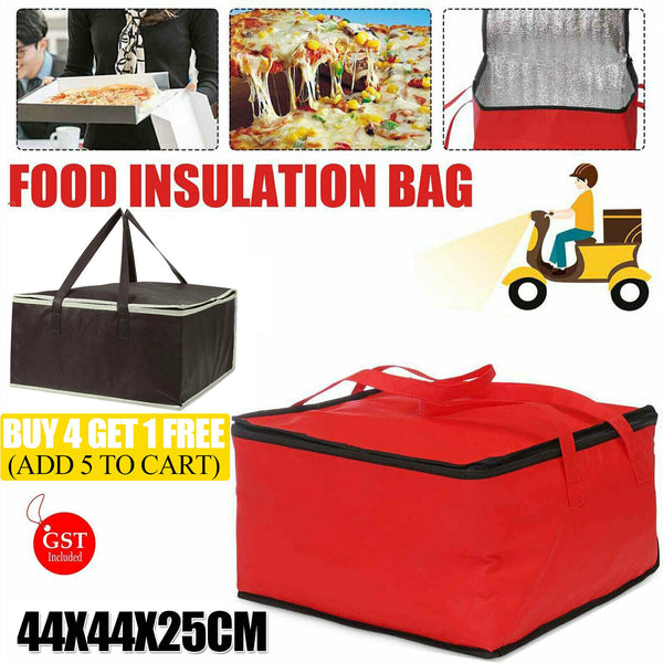 Delivery Bag Pizza Bags Insulated Thermal Hot Cold Food Storage Carrying Case AU
