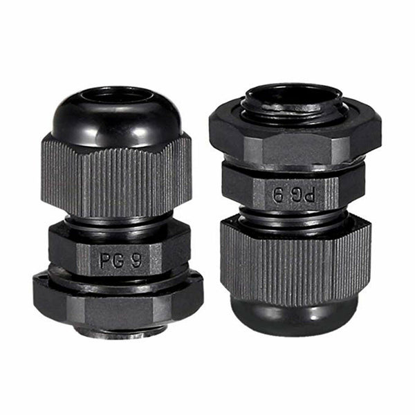 20Pcs/Set PG9 White Plastic Waterproof Cable Gland Connectors Joints 4-8mm IP68