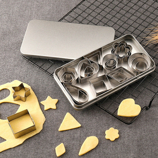 30X Polymer Clay Cutter Stainless Steel Geometry Pottery Tool Cutting Mould DIY