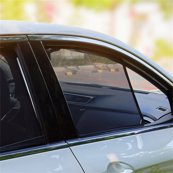 4PCS Magnetic Car Window Sun Shade UV Protection Front+Rear Side Window Curtain
