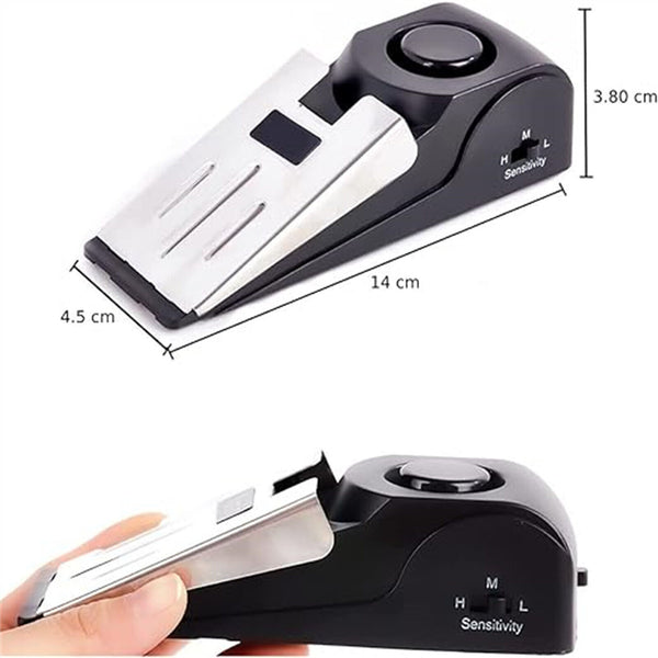 Home Door Stop Alarm Security Wedge Door Stop Alert Detection Burglar Alarm