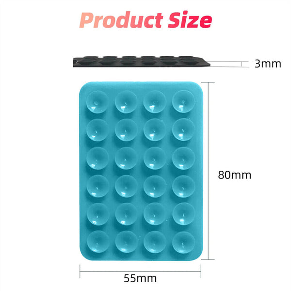 1/2 Silicone Suction Pad ForMobile Phone Fixture Suction Cup Silicone Phone Hold
