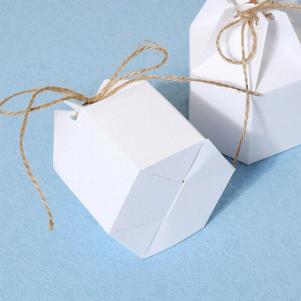 50Pcs Xmas Candy Gift Box Bag Pillow Favor Kraft Paper Gift Favour Wedding Party