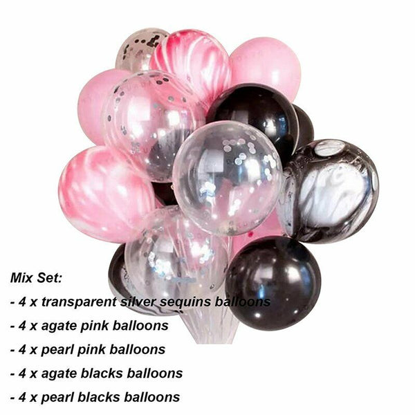 10-24pcs Balloon Set Foil Balloons Latex Confetti Balloon Party Birthday Wedding