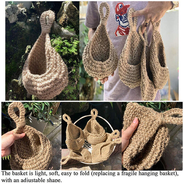 Hanging Wall Organizer Vegetable Fruit Basket Kitchen Storage Pouch Bag DY 6Size