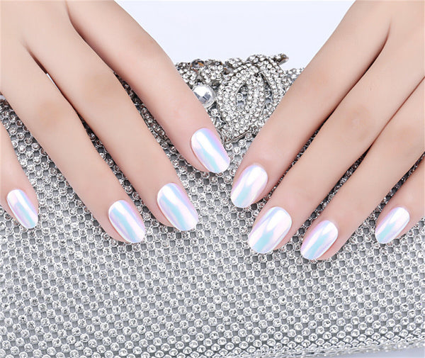 Mermaid Effect Chrome Pearl Shell Powder Glitter Dust Shimmer Pigment Nail ArtAU