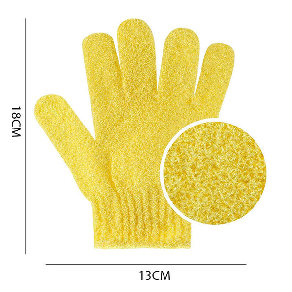 1 Pair Exfoliating Gloves Bath Shower Massage Spa Body Hand Scrub Mitt Towel AU