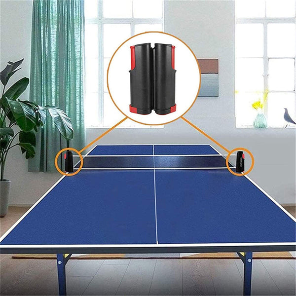 Table Tennis Kit Ping Pong Retractable Net Rack Portable Sports Training Indoor