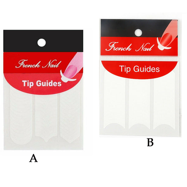 Sheets French Tip Nail Decoration Strip Stickers Stencil Guides Manicure AU