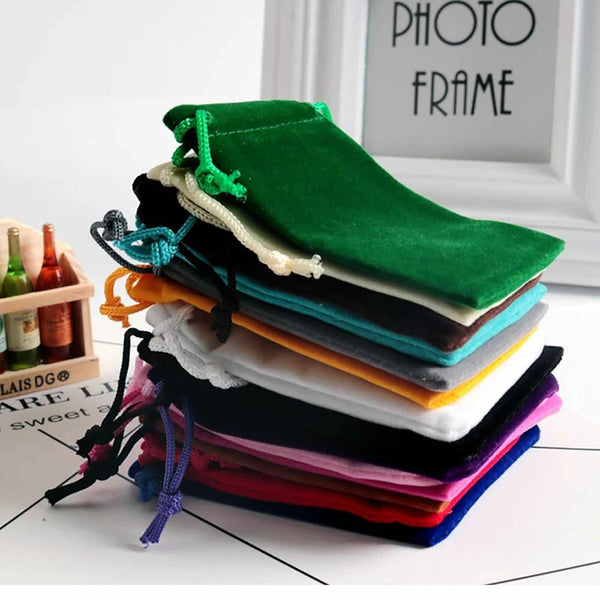 Velvet Pouch Drawstring Bags Wedding Favour Gift Party Jewellery Packing