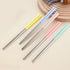 5 Pairs Stainless Steel Chopsticks Set Authentic Korean Metal Table Cutlery AUS