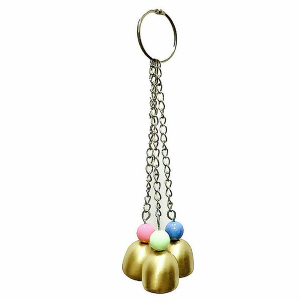 5 pcs Parrot Toys Hanging Swing Bird Bell Cage Parakeet Cockatiel Budgie Harness