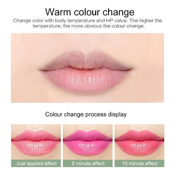 2x Aloe Vera Lip Colour Changing Lipstick Long Lasting Moisturizing Natural Balm