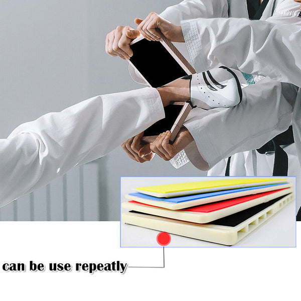 Break Board – Karate Taekwondo - Rebreakable Boards Yellow Blue Red Black New AU