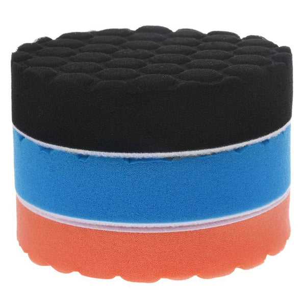 5PCS 180mm Polish Buffing Pad Kit Polishing Sponge Waxing 7'' Pads Car Polisher