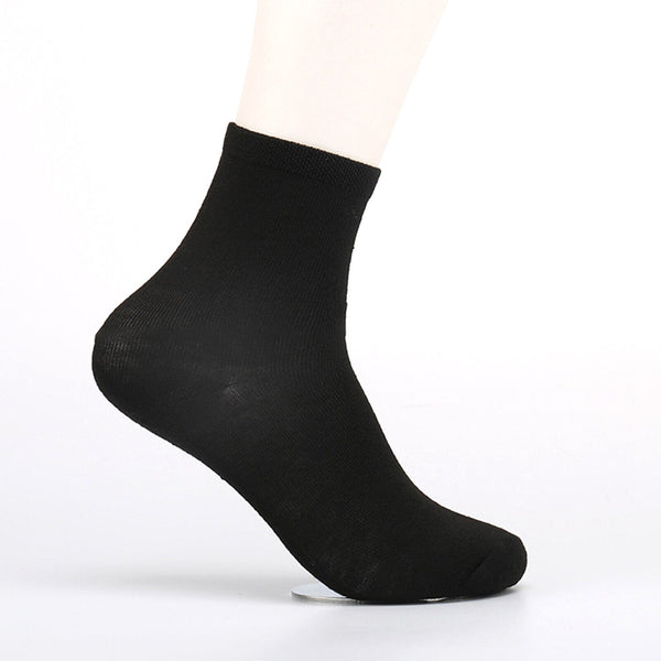 Bamboo Socks Quarter Heavy Duty Work Socks Summer Work Black Socks Thick 12 pair