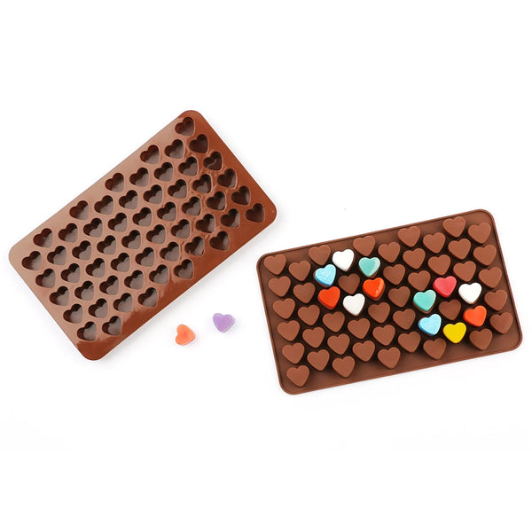 55Hole Love Heart Silicone Mould Chocolate Mold Candy Gummy Maker Jelly Tray AUS