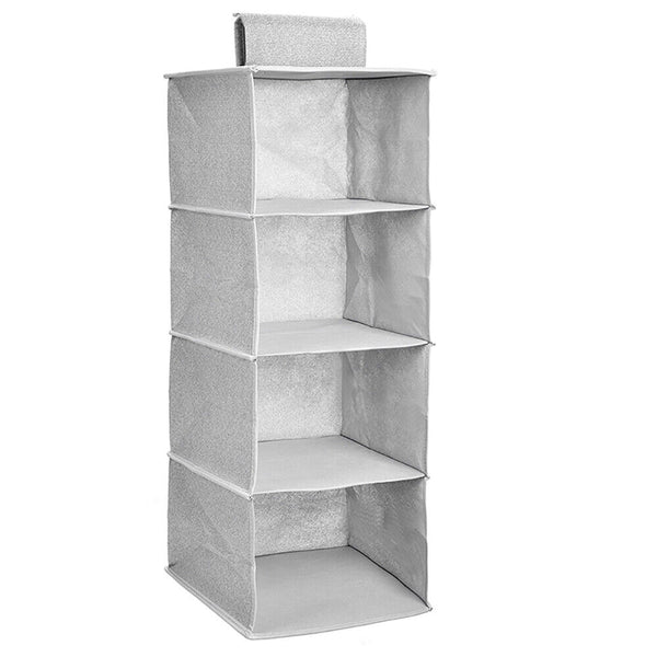 Hanging Organiser Clothes Storage Wardrobe Garment Shelves Shoe Tidy