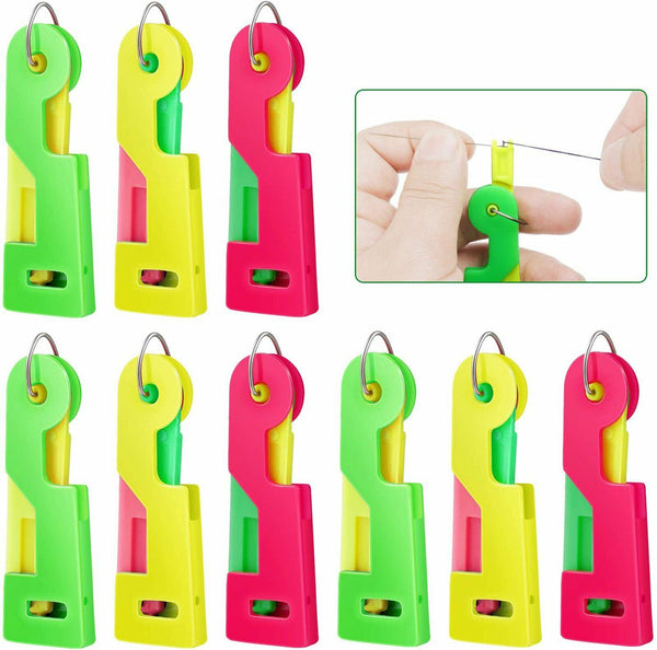 3 pcs Mini Fashion Automatic Needle Threader Sewing Threading Guide Device Tool