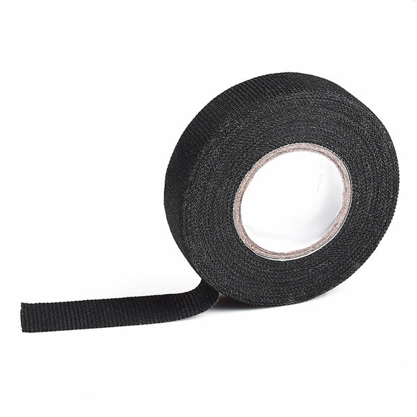 1PC 9mmx 15M Adhesive Cloth Fabric Tape Cable Loom Wiring Harness For Car Auto