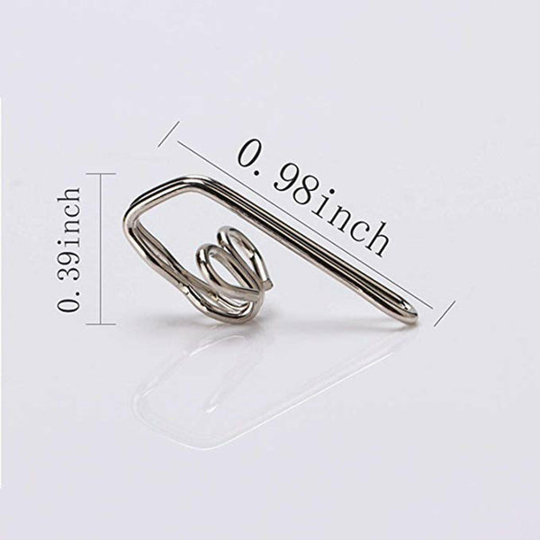 Curtain Gathering Hooks Rings Pencil Pleat Small Metal Gather Hooks Pinch Pleat