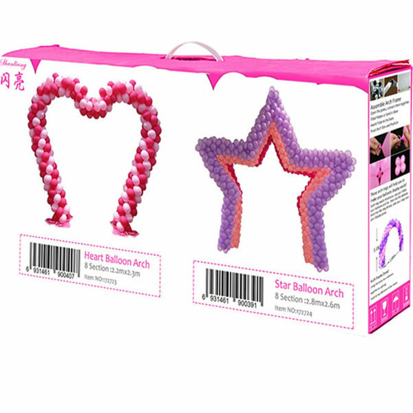 2.3x2.2M Love Heart Arch Stand Balloons Column Party Stage Wedding Aisle Decor