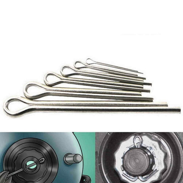 460PCS Stainless Steel Cotter Pin Assortment Set 6 Sizes Split Pins Spring Kit