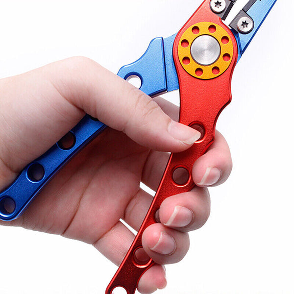 Aluminium Fishing Pliers Hook Removal Line Cutting Mono Braid Fish Grip AU Stock