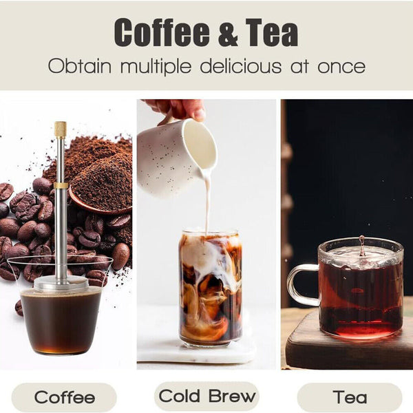 Portable Travel Coffee Brewer Final press Reusable Coffee Filter Coffee Maker AU
