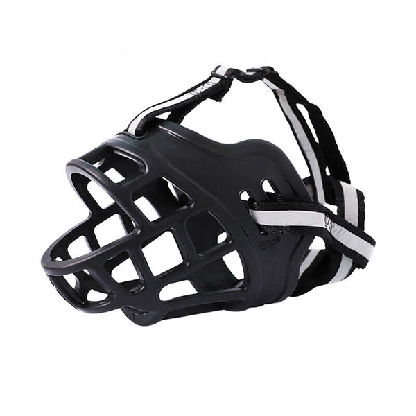 6 Sizes Adjustable Pet Dog No Bite Silicone Basket Muzzle Cage Mouth Mesh Cover